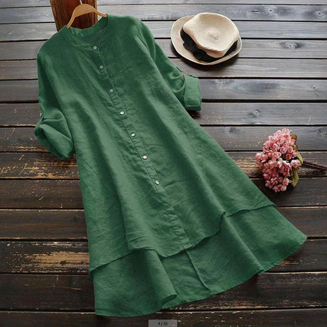 Heidi-Mode | Oversized Sommerkleid aus Baumwoll-Leinen