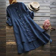 Heidi-Mode | Oversized Sommerkleid aus Baumwoll-Leinen