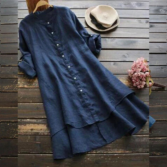 Heidi-Mode | Oversized Sommerkleid aus Baumwoll-Leinen