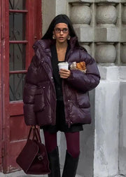 Jillian Glänzende Steppjacke