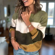 JUDITH - GESTREIFTER STRICKPULLOVER