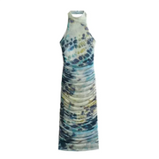 Elegantes Kleid - Bedruckt - Seide - Sommer