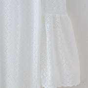 Elegantes Kleid - U-Ausschnitt - Unifarben - Sommer