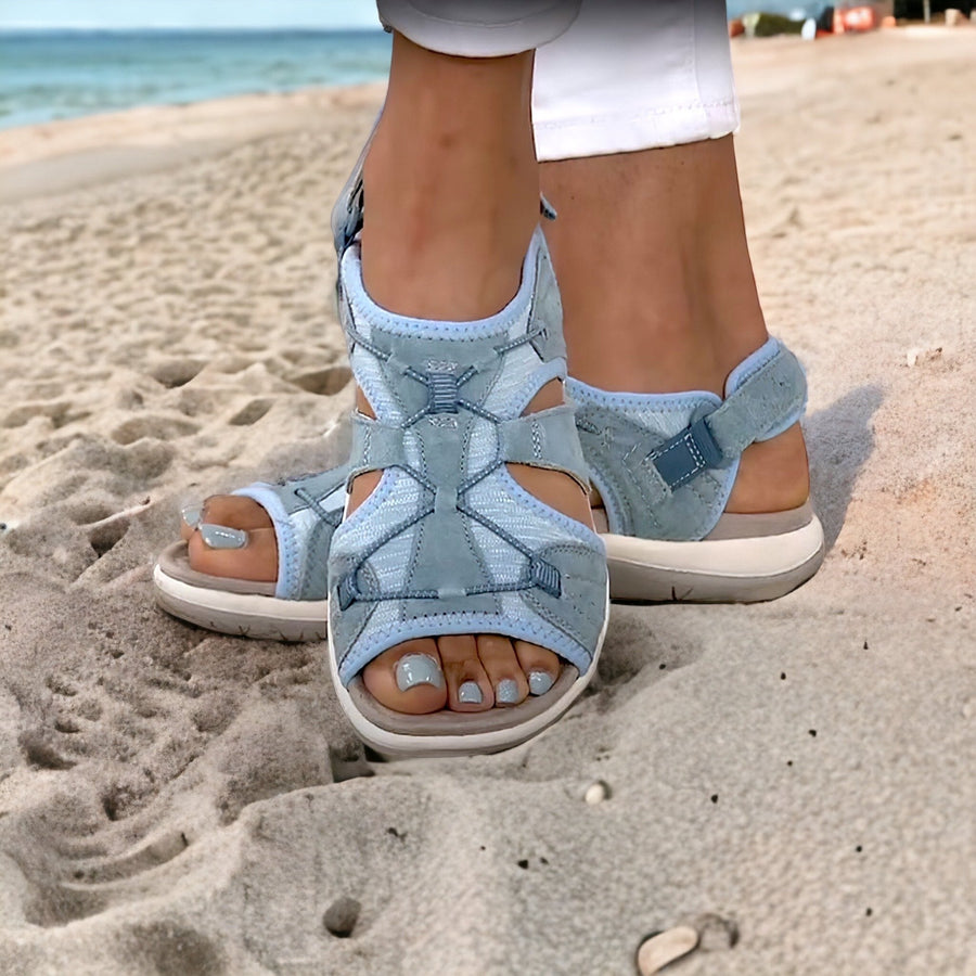 Alexis - Sandalen mit offenem Zehenbereich | Sandalen mit mehreren verstellbaren Riemen