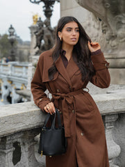 Molly suede Trenchcoat