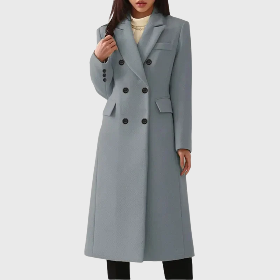Andrea | Damen Klassischer Wollmantel