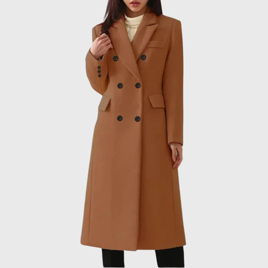 Andrea | Damen Klassischer Wollmantel