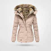 Winterjacke Damen Mit Kapuze | Wintermantel Gefüttert Mit Reißverschluss