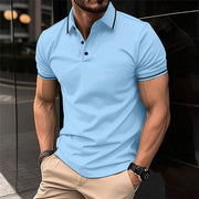 Polohemd Herren | Slim Fit mit Kontraststreifen & Sportlichem Stil