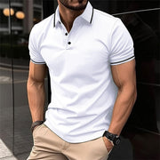 Polohemd Herren | Slim Fit mit Kontraststreifen & Sportlichem Stil