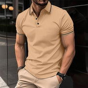 Polohemd Herren | Slim Fit mit Kontraststreifen & Sportlichem Stil