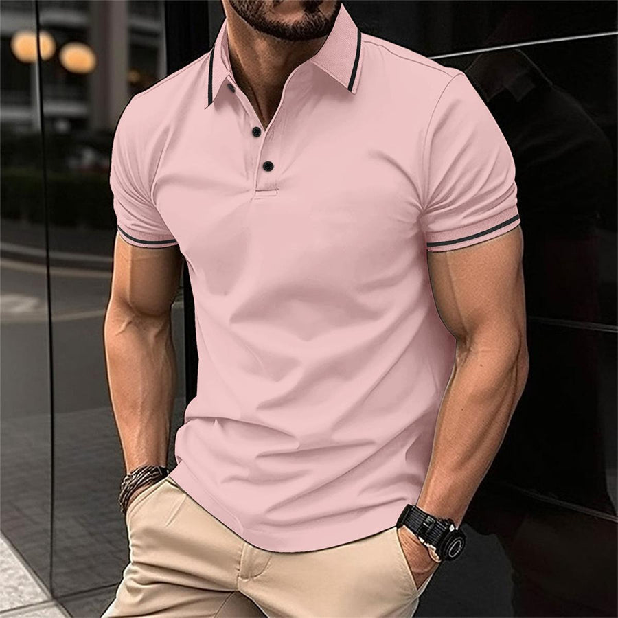 Polohemd Herren | Slim Fit mit Kontraststreifen & Sportlichem Stil