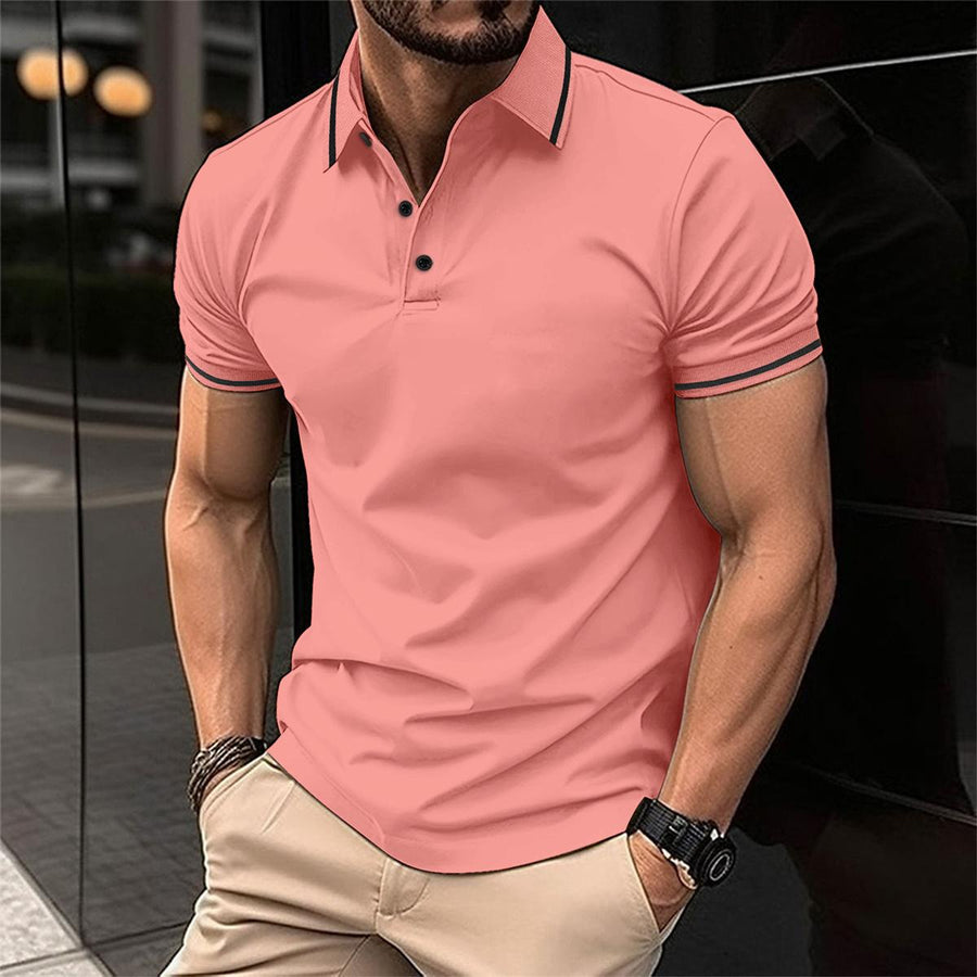 Polohemd Herren | Slim Fit mit Kontraststreifen & Sportlichem Stil