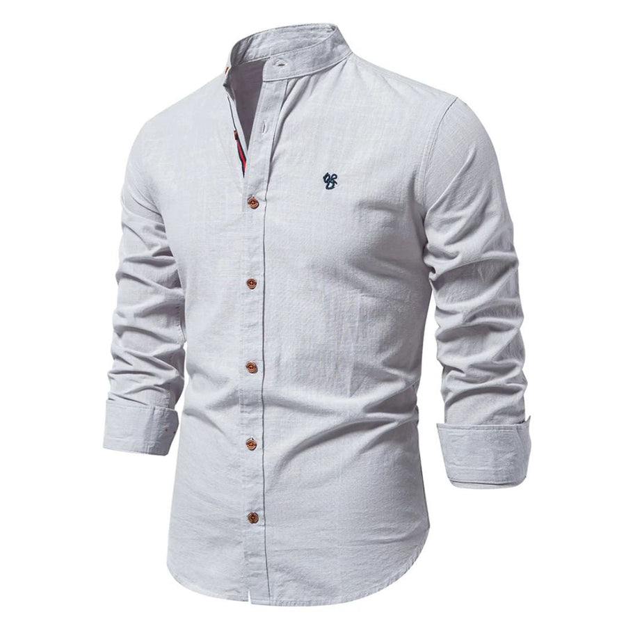Polohemd Herren | Stehkragen & Slim Fit
