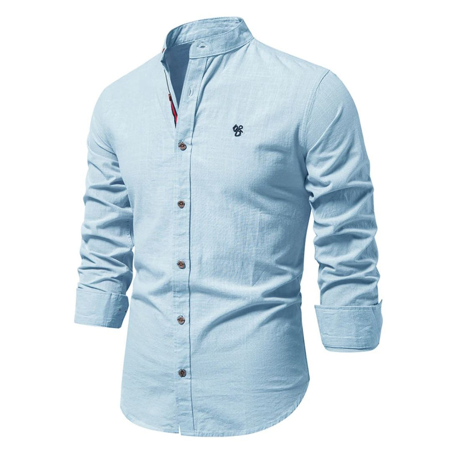 Polohemd Herren | Stehkragen & Slim Fit