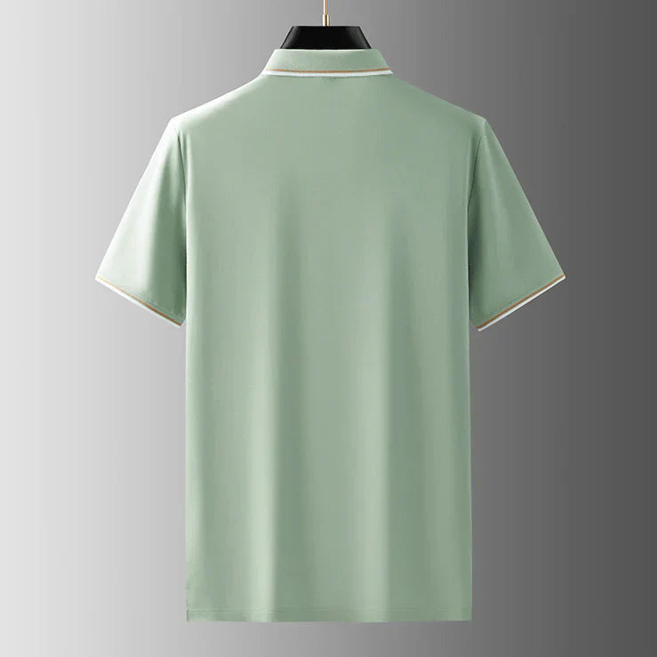 Poloshirt Herren | Classic Fit mit Kontrastkragen & Streifendetails