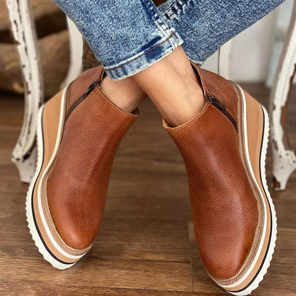 Gabriela | Damen Orthopädische Plattform Stiefeletten