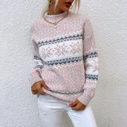 Crystal | Grob gestrickter Pullover im Retro-Stil