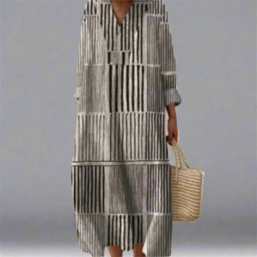 Mackenzie | Elegantes geometrisches Kleid