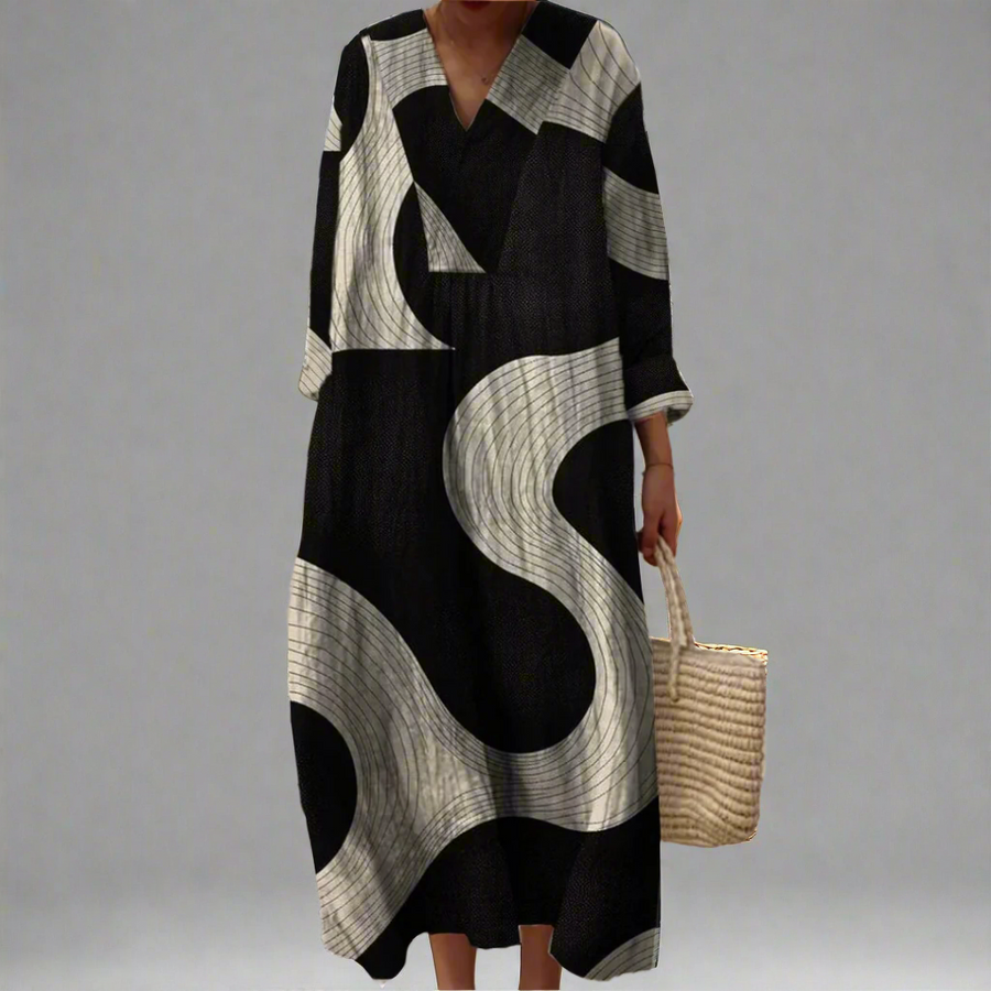 Karen | Elegantes geometrisches Kleid