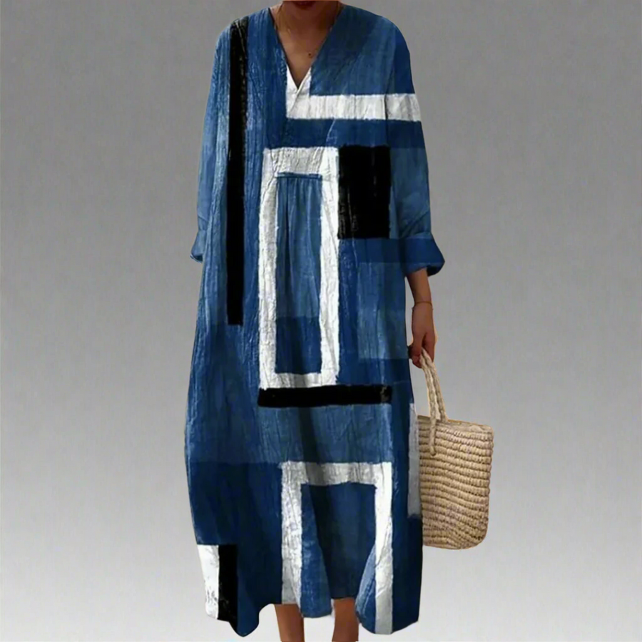 Leah | Elegantes geometrisches Kleid