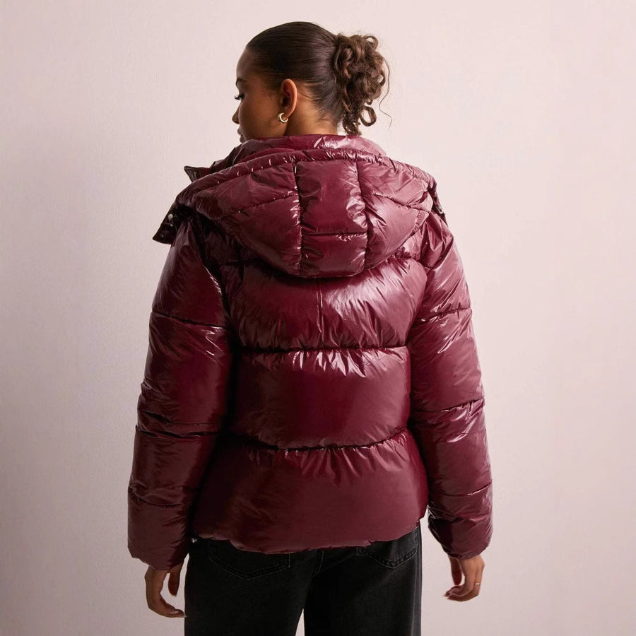 Pufferjacke Damen | Abnehmbare Kapuze & Hochabschließender Zipper