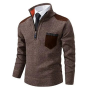 Lässiger Langarmpullover Mit Halbem Reißverschluss Für Herren | Winter