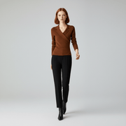 Pullover Mit Drapiertem V-Ausschnitt - Catharina