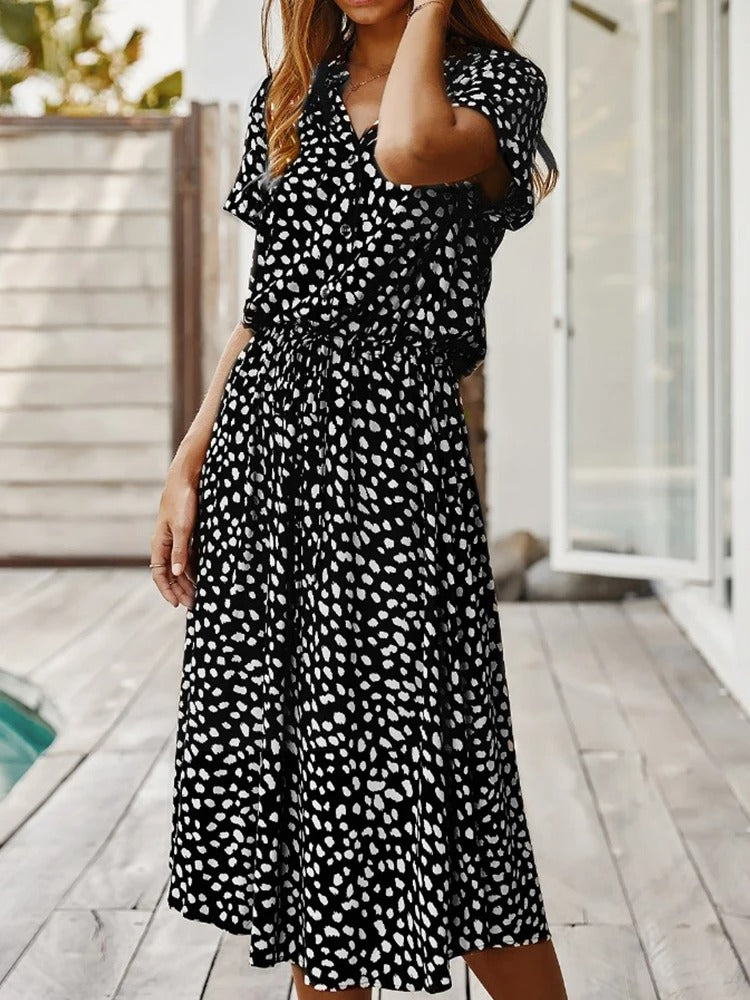 Luftiges Midi-Sommerkleid Damen – Elegant, Leicht & Bequem