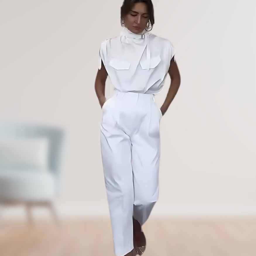 Alicia | Figurschmeichelndes Design mit dekorativem Gürtel Frauenset