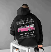Racing Hoodie für Herren | Oversize Komfort & Auto-Details