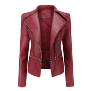 Stilvolle Lederjacke Für Damen | Langarm