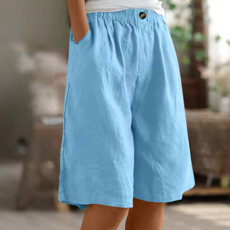 Shorts Damen | Elastischer Bund & Entspannter Bermuda-Schnitt
