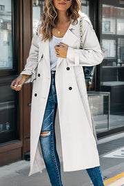 Doppelreihiger Trenchcoat Für Damen | Lang