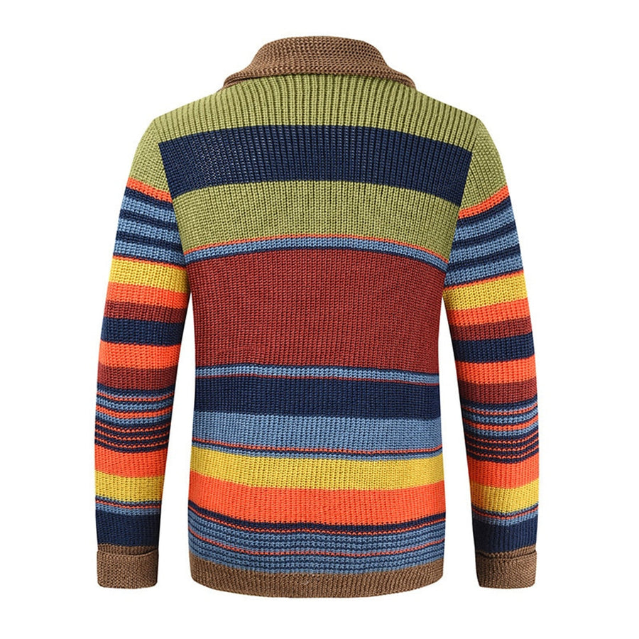 Retro Strickjacke mit Schalkragen für Herren