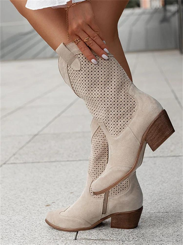 Cowboy-Stiefel Für Damen | Blockabsatz
