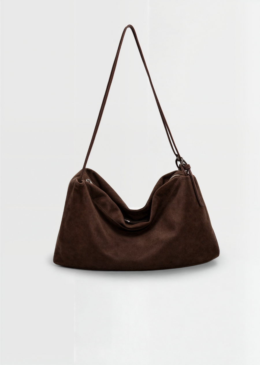 Damen Wildleder Umhängetasche – Vegane Schultertasche Elegant & Kompakt