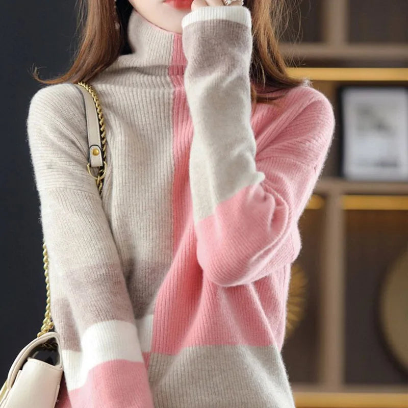 Luxuriöser, farbiger Pullover für Herbst/Winter – Eleganz und Komfort für Herbst und Winter