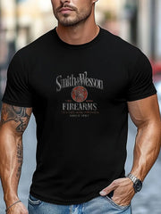Robert- Bedrucktes kurzärmliges Sommer-T-Shirt für Herren