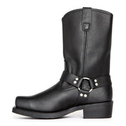 Robuste Bikerstiefel mit eckiger Spitze für Abenteuer