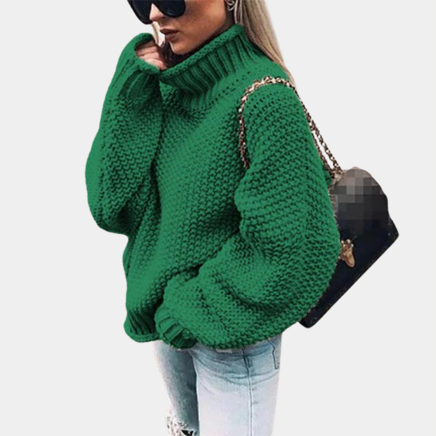 Rollkragenpullover Damen Oversized