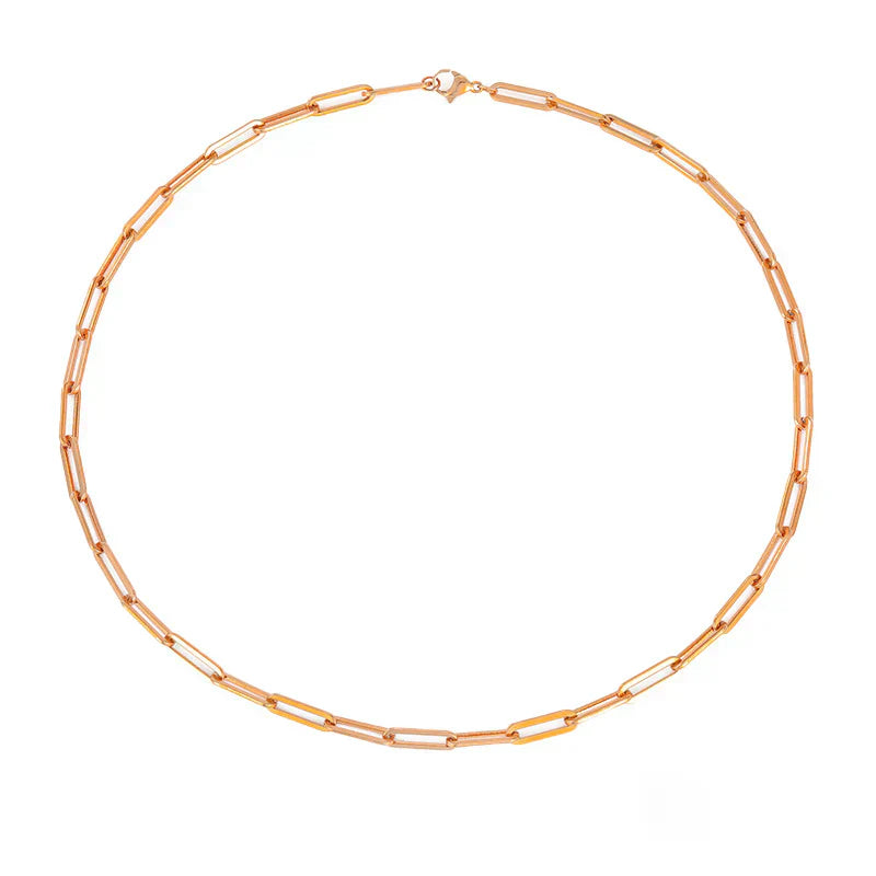 Archen Elegante Goldene Kettenhalskette