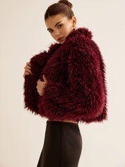Ruby | Eleganter Kunstpelzmantel für Damen Winter