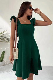 Heidi-Mode | Rüschen Mini Kleid mit Rückenschnürung