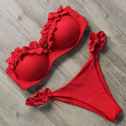 Heidi-Mode | Push-Up Bikiniset mit Rüschen für Damen