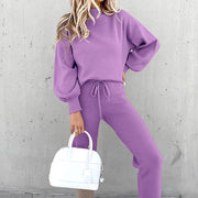 Damen Zweiteiliger Lounge-Set – Bequemer und stylischer Sweater und Jogginghose für Freizeit und Alltag