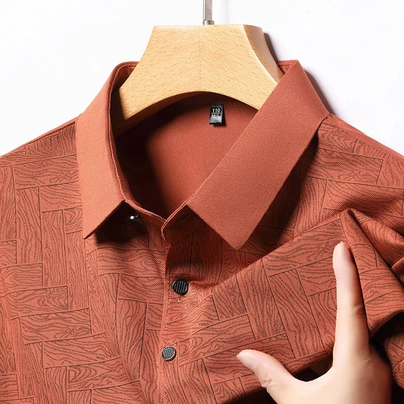 ROSSI ROMA | Luxus-Polo mit Muster