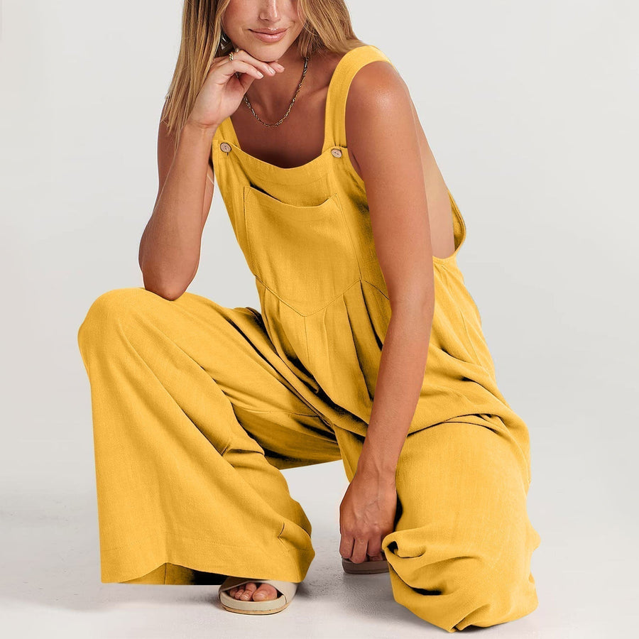 Damen Latzhose aus Baumwollmix – Komfort & Stil vereint