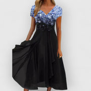 Veronica | Langes Leinenkleid