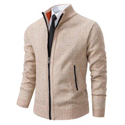 Yitzhak - Lässige Strickjacke Mit Stehkragen